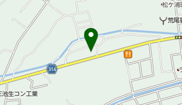 浦川自動車の地図画像