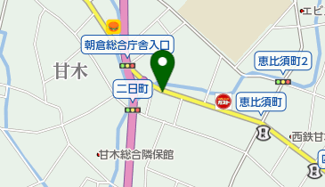 合カギセンター甘木の地図画像