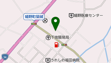 100円クリーニングコインズエレナ嬉野店の地図画像