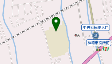 神埼市役所 神埼中央公園体育館の地図画像