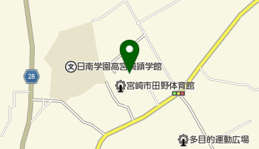 宮崎市立公民館等 田野北地区公民館の地図画像
