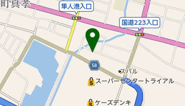 ぎょうざの丸岡隼人店の地図画像