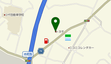 沖縄トヨペット株式会社中部店の地図画像