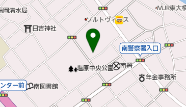 製品評価技術基盤機構九州支所の地図画像