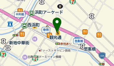 北御門長崎浜屋店の地図画像