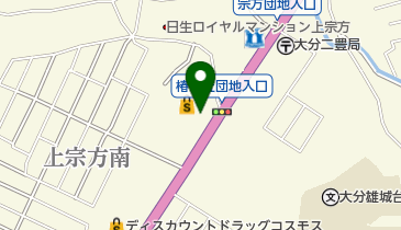 メガネショップクォーター2大分稙田店の地図画像