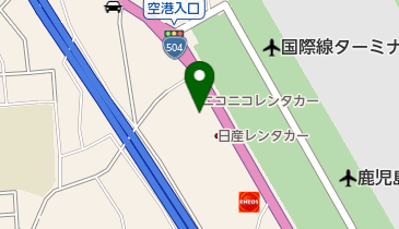 レンタカーのおいどん鹿児島空港店の地図画像