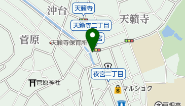 ヒラウチ寝具店の地図画像