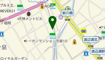 中古パソコン市場天神店の地図画像