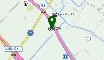 コインランドリーあらいぐまの地図画像