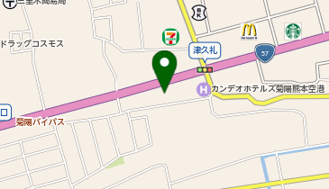 菊陽タクシーの地図画像