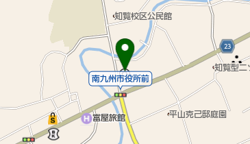 南九州市役所の地図画像