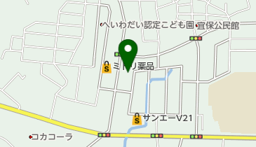 アジアン薬局の地図画像