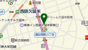 ワミレスウインズサロン久留米の地図画像