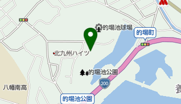 北九州市立 的場池球場の地図画像