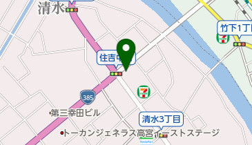 しみず動物クリニックの地図画像