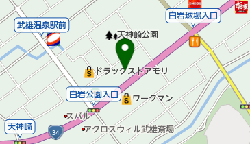 九大進学ゼミ武雄校の地図画像