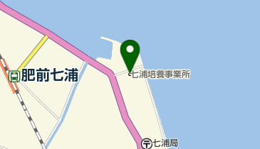 佐賀県有明海漁業協同組合七浦培養場の地図画像