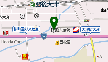 訪問看護ステーションおおづの地図画像