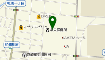 宮崎県身体障害者相談センターの地図画像