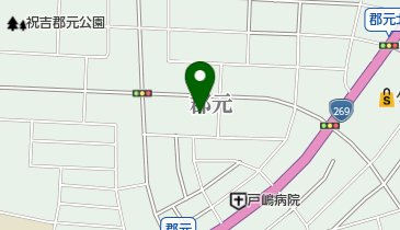 都城市 祝吉地区公民館の地図画像