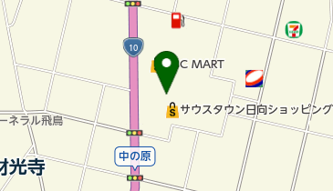 ファッションランドタカヤマ日向店の地図画像