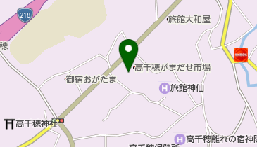 高千穂がまだせ市場直売所鬼八の蔵の地図画像