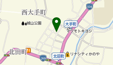 田中履物店の地図画像