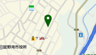 黄色いリボンの地図画像