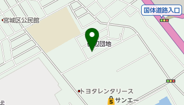 県営砂辺団地自治会の地図画像