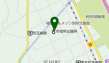 別府市北部児童館の地図画像
