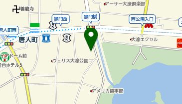 唐人町ギター教室の地図画像
