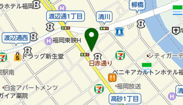 ビール渡辺通店の地図画像