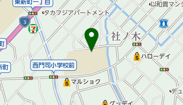 西門司学童クラブの地図画像