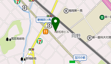 西南・福大進学・個別指導教室、福岡高宮校、昼間部・大学受験コースの地図画像