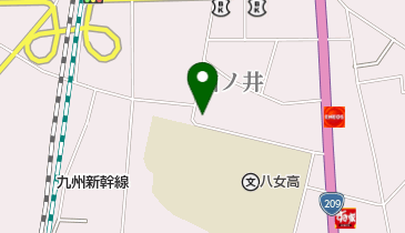 日本基督教団羽犬塚教会の地図画像