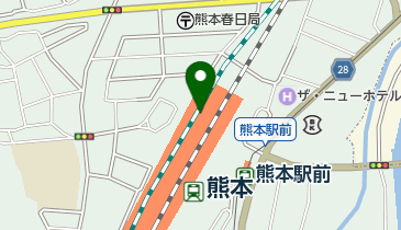 まるうまうどん熊本店の地図画像