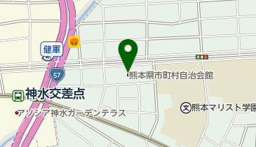 熊本県市町村振興協会(公益財団法人)の地図画像