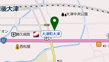 有限会社原田商店大津店の地図画像