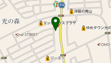 株式会社カセル光の森支店の地図画像