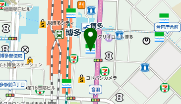 カレン博多店の地図画像