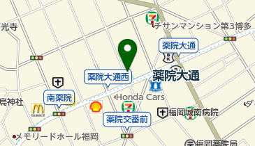 八百屋桃太郎 薬院店の地図画像