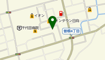 イオン日向店1階資生堂の地図画像