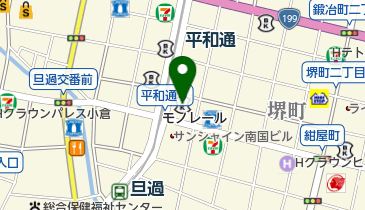 共同通信社北九州分室の地図画像