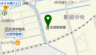 福岡出入国在留管理局佐賀出張所の地図画像