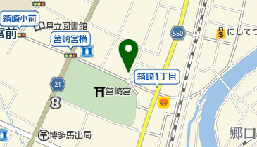 筥崎小豆庵の地図画像