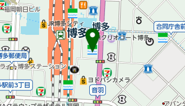 デフィー博多店の地図画像