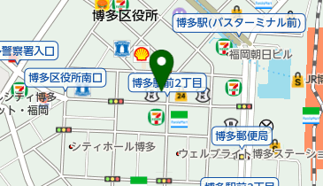 ミルフィ博多本店の地図画像