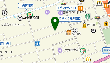 ザ・ノース・フェイス福岡店の地図画像