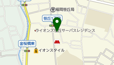 エムザス笹丘店の地図画像